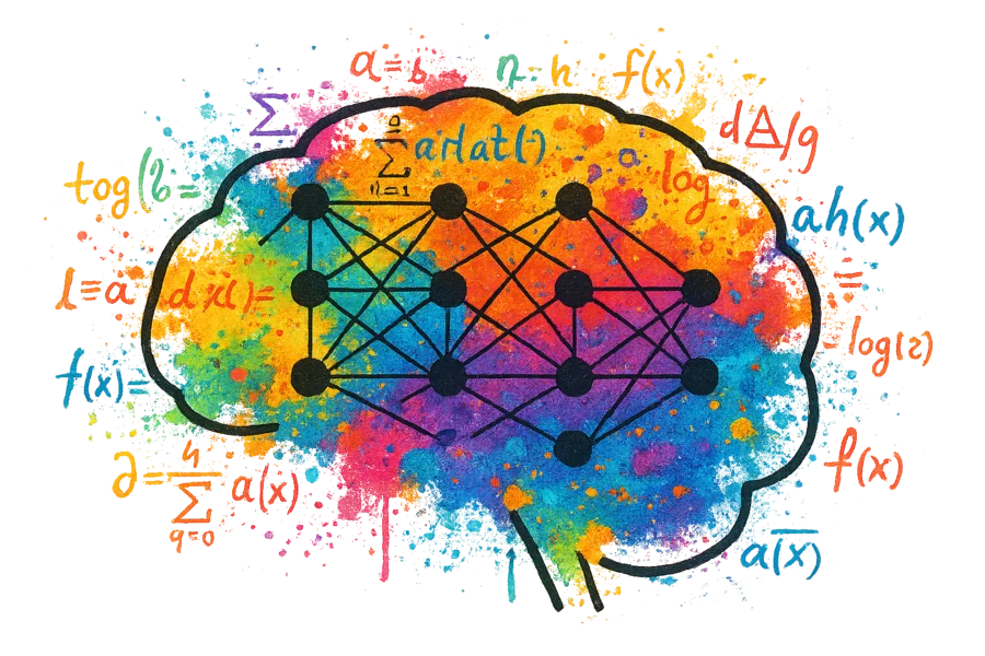 Colorful Neural Labs brain artwork
